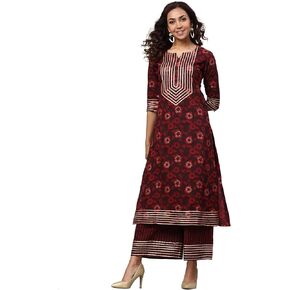 Idalia Women's Printed Cotton Kurta Set