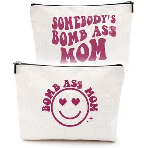 Funny Mama Gifts Mama to Be Gifts Mom Gifts from Daughter Makeup Bag Inspirational Mothers Day Anniversary Birthday Gifts for Mom Cosmetic Bag for Women New Mom Sport Mama Mommy Friends Christmas
