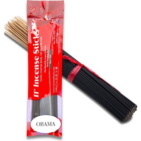 Aroma Depot Obama Type Most Exotic Incense Sticks. Approx 85 to 100 Sticks Per Bundle, Length - 10.5 Inches, Each Natural Stick Burns for 45 mins to 1 Hour Each. Long Lasting Guarantee 100% Pure