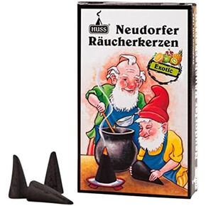 HUSS Incense Cones for German Incense Smoker - Exotic - Eco-Friendly Handmade in Germany