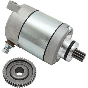Starter Motor & Reduction Gear for Honda TRX450ER TRX450 2006-2014, OEM# 31200-HP1-601 28150-HP1-600