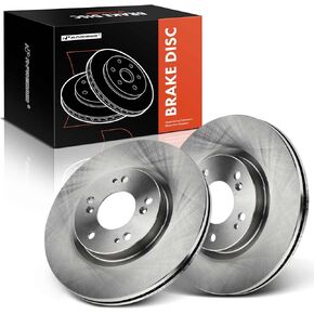 A-Premium 11.57 inch (294mm) Front Vented Disc Brake Rotors Compatible with Select Dodge, Jeep, Chrysler and Mitsubishi Models - 200, Sebring, Avenger, Caliber, Compass, Patriot, Outlander, Lancer