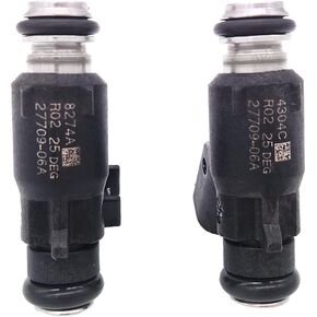 2770906A 2pcs Set Fuel Injectors 6 Holes Nozzles 275CC Replacement for Harley Davidson Dyna Motorcycle Engine 25 Degree 2007-2015 27709-06A