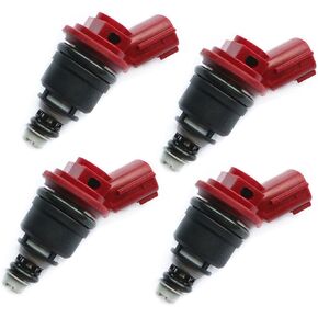 16600-96E01 FJ285 Fuel Injectors 4pcs Fit for 1995-1999 Maxima 3.0L, Fit for 1991-1996 G20 2.0L, Replace OE 16600-96E00 16600-5E511