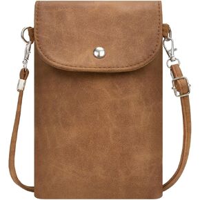 Small Crossbody Bags for Women, Leather Cell Phone Purse with Adjustable Strap, Handbags Bag for Travel Shopping