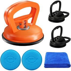 مجتذب دنت، مجتذب إصلاح دنت، 3 حزمة إزالة دنت قوية لا أثر لها لإصلاح السيارات شاشة الكمبيوتر والبلاط الزجاجي مرآة رفع وتحريك الأشياء (برتقالي) in Kuwait