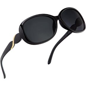 KALIYADI Big Sunglasses for Women Oversized,Jackie O Sunglasses for Women,Ladies Sunglasses with UV Protection