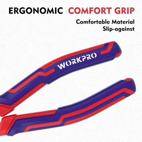 WORKPRO 6" Wire Cutters Heavy Duty CRV Steel, Diagonal Pliers for Cutting Wires Craft, Comfort Grip Handle in Saudi Arabia
