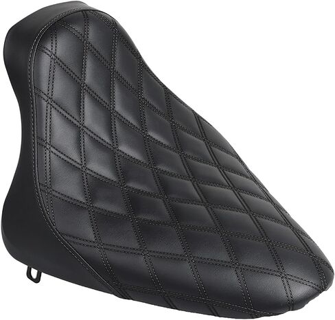 Black Stitching Leather Driver Seat Butt Bucket Solo Seat For Harley Fat Boy Heritage Softail FLST 2000-2007 FXST 2000-2005 in Kuwait