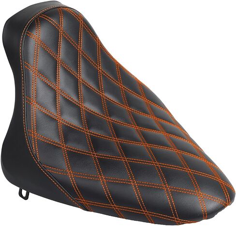 Black Stitching Leather Driver Seat Butt Bucket Solo Seat For Harley Fat Boy Heritage Softail FLST 2000-2007 FXST 2000-2005 in Kuwait