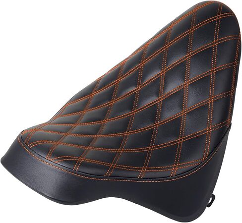 Black Stitching Leather Driver Seat Butt Bucket Solo Seat For Harley Fat Boy Heritage Softail FLST 2000-2007 FXST 2000-2005 in Kuwait