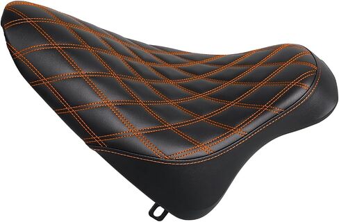 Black Stitching Leather Driver Seat Butt Bucket Solo Seat For Harley Fat Boy Heritage Softail FLST 2000-2007 FXST 2000-2005 in Kuwait