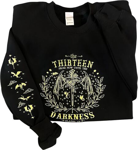 Embroidered Book Lovers Sweatshirt, Throne The Thirteen From Now of Glass Sweatshirts, Tog merch, Sjm merchandise in Saudi Arabia