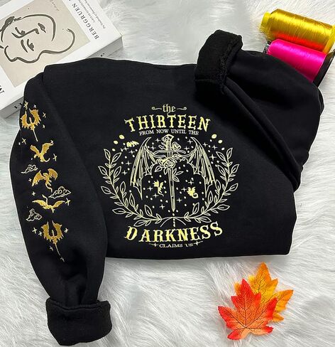 Embroidered Book Lovers Sweatshirt, Throne The Thirteen From Now of Glass Sweatshirts, Tog merch, Sjm merchandise in Saudi Arabia