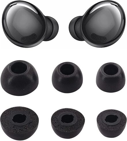 Foam Ear Tips Compatible with Galaxy Buds Pro Earbuds, 3 Pairs S/M/L Sizes Soft Memory Foam Replacement Ear Tips Earbud Tips Eartips Foam Compatible with Galaxy Buds Pro, Gray SML in Saudi Arabia