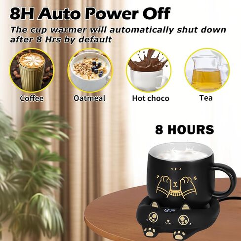 PUSEE Mug Warmer,Coffee Warmer for Desk Candle Warmer Auto Shut Off,Coffee Cup Warmer with 3 Temp Settings,Electric Beverage Warmer Plate for Coffee,Tea,Water Milk and Cocoa(Not Include Cup) in Saudi Arabia
