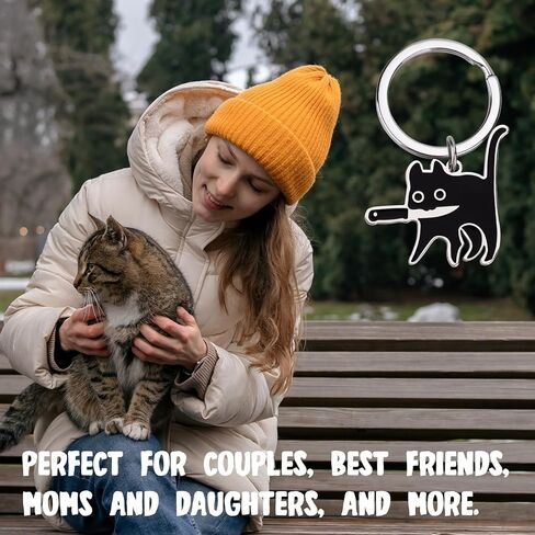 Funny Keychain for Women Men Cat Lovers Christian, Keyring for Couple Stuff Christmas Birthday in Saudi Arabia