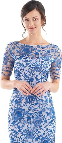 JS Collections Women's Alexis Elbow Sleeve Gown in Kuwait