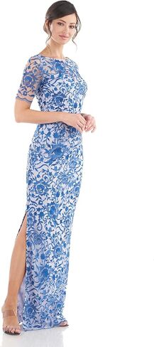 JS Collections Women's Alexis Elbow Sleeve Gown in Kuwait