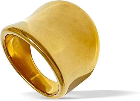 Chunky Gold Rings for Women That Don't Tarnish Band Rings Statement Rings Gold and Silver Rings for Women in Saudi Arabia