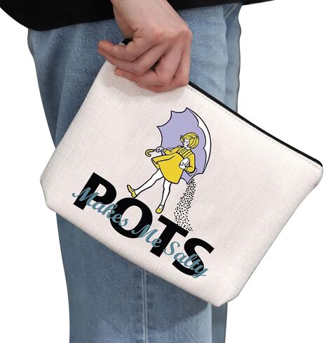 G2TUP POTS هدية التوعية POTS Makes Me Salty حقيبة مكياج POTS Syndrome Fighter Warrior حقيبة مستحضرات التجميل هدية التوعية بخلل النطق (POTS Makes Me Salty MB) in Saudi Arabia