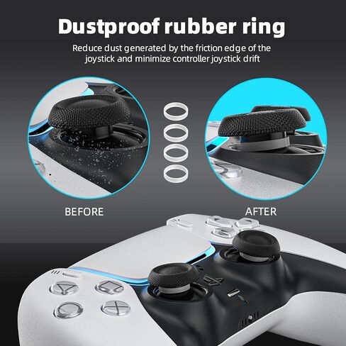 ECHZOVE PS5 Controller Cover Case, Anti-Slip Silicone Cover Skin Compatible with PS5 Controller with Thumb Grip Caps, Joystick Protectors and Cover Wrap Sticker - 30th Anniversary Limited Edition in Saudi Arabia