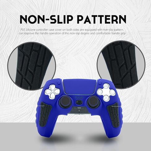 ECHZOVE PS5 Controller Cover Case, Anti-Slip Silicone Cover Skin Compatible with PS5 Controller with Thumb Grip Caps, Joystick Protectors and Cover Wrap Sticker - 30th Anniversary Limited Edition in Saudi Arabia