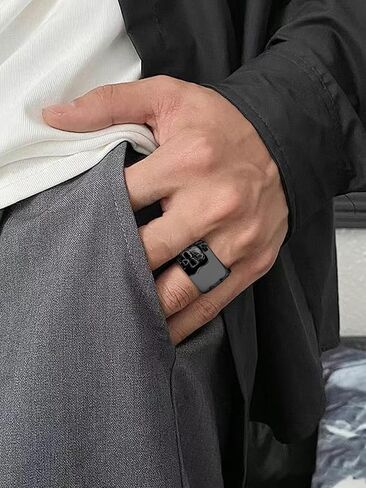 خواتم جمجمة كلاسيكية رائعة 316L من الفولاذ المقاوم للصدأ/ذهب 18 قيراط/أسود على شكل جمجمة قوطية خواتم مجوهرات إيمانية للرجال والنساء، مقاس 7-14 مع صندوق هدايا in Kuwait