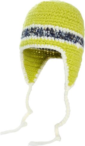 Handmade Knitted Winter Warm Foldable Earflap Hat with Vibrant Color Blocking - Fashionable Crochet Beanie Hat in Saudi Arabia