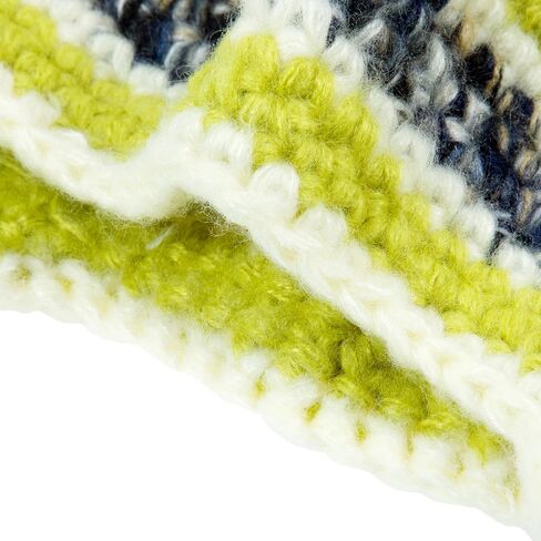 Handmade Knitted Winter Warm Foldable Earflap Hat with Vibrant Color Blocking - Fashionable Crochet Beanie Hat in Saudi Arabia