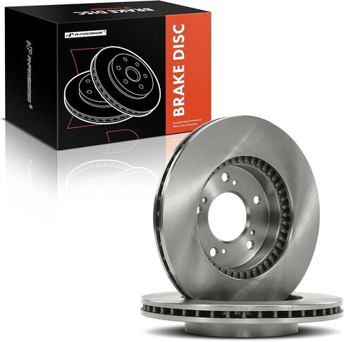A-Premium 11.06 inch (281mm) Front Vented Disc Brake Rotors Compatible with Select Honda, Isuzu and Acura Models - CR-V/Prelude 97-01, Odyssey 95-98, Integra 97-98 00-01, Legend 91-95, RL/TL 96-98 in Saudi Arabia