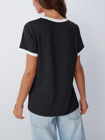 AUTOMET Womens Shirts Short Sleeve Tops Business Casual Tee Spring Summer Clothes Trendy Fashion Dressy Blouses Outfits 2025 in Kuwait