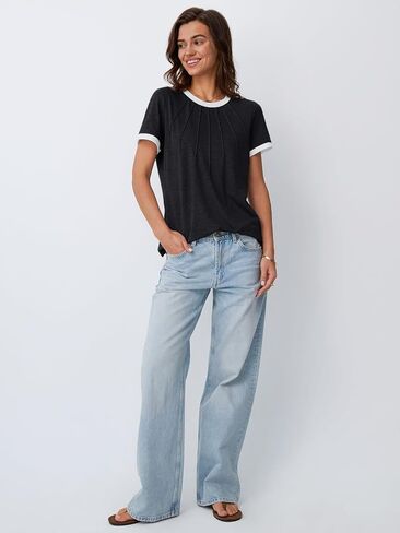 AUTOMET Womens Shirts Short Sleeve Tops Business Casual Tee Spring Summer Clothes Trendy Fashion Dressy Blouses Outfits 2025 in Kuwait
