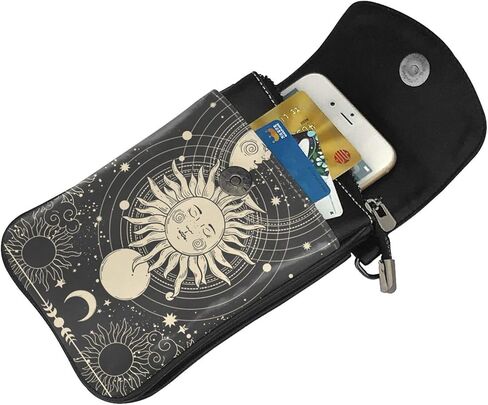 Haunted the Mansion Leather Small Crossbody Bags for Women Cell Phone Purse Wallet Adjustable Strap in Kuwait