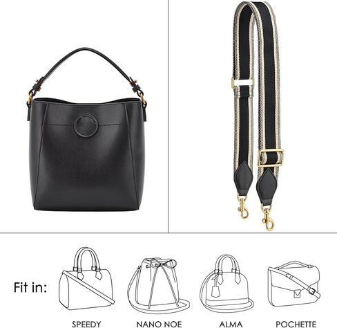 Purse Strap Replacement Crossbody Bags Handbag Wide Canvas Leather Adjustable in Kuwait