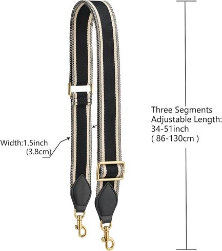 Purse Strap Replacement Crossbody Bags Handbag Wide Canvas Leather Adjustable in Kuwait
