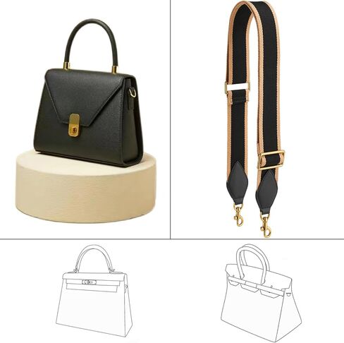 Purse Strap Replacement Crossbody Bags Handbag Wide Canvas Leather Adjustable in Saudi Arabia