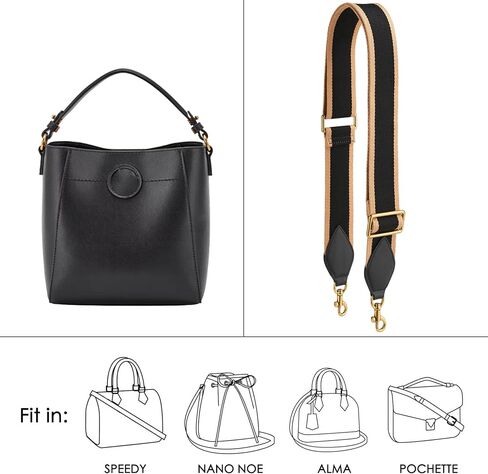 Purse Strap Replacement Crossbody Bags Handbag Wide Canvas Leather Adjustable in Saudi Arabia