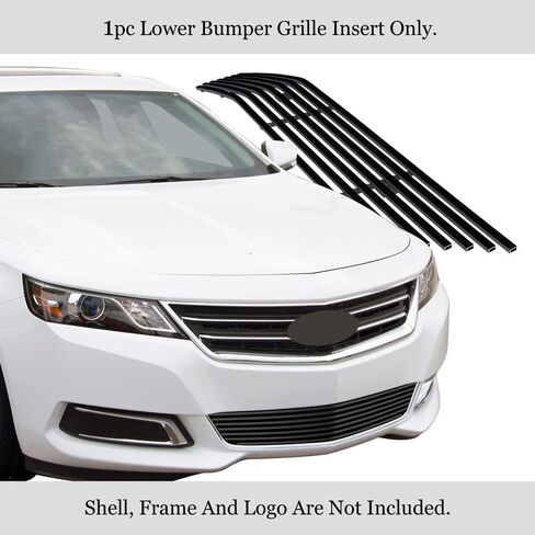 APS متوافق مع Chevy Impala 2014-2020 المصد السفلي من الفولاذ المقاوم للصدأ الكروم شبكة أمامية شواء إدراج C75946T in Kuwait