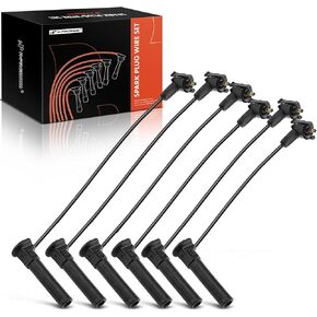 A-Premium Ignition Spark Plug Wires Set of 6 Compatible with Ford Explorer Sport 2001-2003, Explorer Sport Trac 2001-2005, Ranger 2001-2011, V6 4.0L