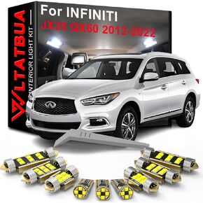 LED Interior Light Kit Package Replacement for INFINITI JX35 QX60 2012 2013 2014 2015 2016 2017 2018 2019 2020 2021 2022