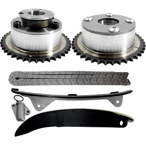 Timing Chain Kit & CVVT Gear Compatible with 2014-2016 Hyundai Elantra GT 2.0 Tucson & Kia Forte Koup Soul L4 2.0L Engine 24321-2E200 24350-2E201 24370-2E200
