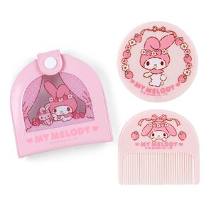 Sanrio 795704 Mirror Comb with Vinyl Case, My Melody, My Melody, Fashionable Miscellaneous Goods ~ HabaitaSanrio ~ Character 3.3 x 0.5 x 3.2 inches (8.5 x 1.2 x 8.2 cm)