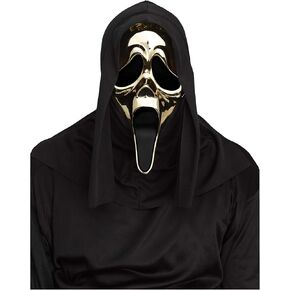 Fun World Officially Licensed Ghost Face Gold Chrome Plated Mask