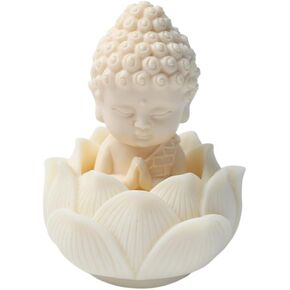 2Pcs/1Set Serene Buddha Statues in Lotus Pose Statue Ornament Ideal for Home Office and Car Decor