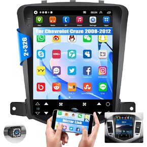 Android 13 Car Stereo for Chevrolet Chevy Cruze J300 2018-2012 with Wireless Carplay Android Auto,9.7" HD Touchscreen Car Radio with Mirror Link/GPS/WiFi/FM/RDS Bluetooth SWC+Backup Camera[1+32G]