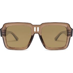SOJOS Retro Square Polarized Sunglasses for Women Men Trendy Large Frame Sun Glasses Designer Inspired Shades SJ2320