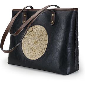 Women Tote Bags Shoulder Purse Ladies Handle Shoulder Handbags Vintage Embossed
