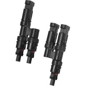 1-Pair Solar Panel Connector 6 to 1 T Branch Parallel Adapter 6 Way 1500V IP67 Solar Panel Splitter for Parallel Connection Solar Panel Cable Splitter Coupler [M/FFFFFF & F/MMMMMM]