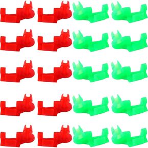 (10 Pairs) OEM Tailgate Handle Rod Clip Set for 1999-2007 Chevy Silverado GMC Sierra - Left & Right Rod Retainer Clips, Replaces OEM Numbers 88981030 and 88981031